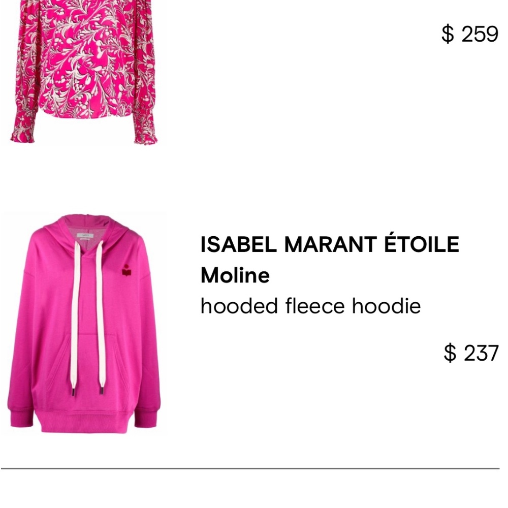 Isabel Marant Etoile Pink Sweatshit